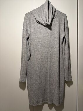 GAP Cozy Grey Ribbed turtleneck Sweater Dress